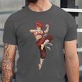 Muay Thai Girl Anime Japan Thaiboxer Kickboxing Muay Thai Unisex Jersey T-Shirt Muay Thai Girl Anime Japan Thaiboxer Kickboxing Muay Thai Unisex Jersey T-Shirt