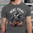 Muay Thai Gorilla Strength Power Fighter Unisex Jersey T-Shirt