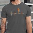 Muay Thai Heartbeat Vintage ECG Cardiogram Retro Unisex Jersey T-Shirt