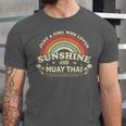 Muay Thai Shirt A Girl Who Loves Sunshine And Muay Thai Unisex Jersey T-Shirt Muay Thai Shirt A Girl Who Loves Sunshine And Muay Thai Unisex Jersey T-Shirt