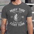 Muay Thai Wolf Fight Team Nak Muay Kickboxing Unisex Jersey T-Shirt