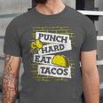 Punch Hard Eat Tacos Professional Boxer Muay Thai Boxing Unisex Jersey T-Shirt Punch Hard Eat Tacos Professional Boxer Muay Thai Boxing Unisex Jersey T-Shirt