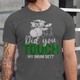Rock Musical Instrument Band Drummer Drum Kit Unisex Jersey T-Shirt Rock Musical Instrument Band Drummer Drum Kit Unisex Jersey T-Shirt