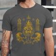 Sawadee Thai Traditional Sak Yant Thai Twin Tigers Muay Thai Unisex Jersey T-Shirt Sawadee Thai Traditional Sak Yant Thai Twin Tigers Muay Thai Unisex Jersey T-Shirt