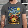 Starry Night Drum Kit Van Gogh Style Art Unisex Jersey T-Shirt Starry Night Drum Kit Van Gogh Style Art Unisex Jersey T-Shirt