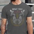 Twin Tiger Sak Yant Muay Thai Fighter Tee Martial Art Unisex Jersey T-Shirt