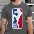 Vintage Muay Thai Fighter MMA Street Fight Kickboxing Club Unisex Jersey T-Shirt