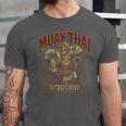 Vintage Muay Thai Spirit Thai Boxing Fighter Soul Monkey Unisex Jersey T-Shirt