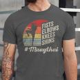Women's Muay Thai Martial Arts Fighter Retro Vintage Sunset Graphic Unisex Jersey T-Shirt Women's Muay Thai Martial Arts Fighter Retro Vintage Sunset Graphic Unisex Jersey T-Shirt