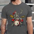 Women's Skeleton Drummer Skull Drum Kit Halloween Unisex Jersey T-Shirt Women's Skeleton Drummer Skull Drum Kit Halloween Unisex Jersey T-Shirt