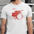 Drum Kit Drummer Band Musical Instrument Rock Music Unisex Jersey T-Shirt