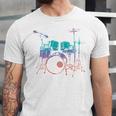 Drum Kit Drummer Graphic Unisex Jersey T-Shirt Drum Kit Drummer Graphic Unisex Jersey T-Shirt
