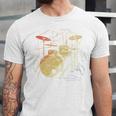 Drum Kit Retrowave Drums Unisex Jersey T-Shirt Drum Kit Retrowave Drums Unisex Jersey T-Shirt