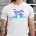 Drum Kit Set Drummer Raglan Baseball Tee Unisex Jersey T-Shirt