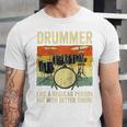 Drummer Better Timing Retro Vintage Sunset Drum Kit Graphic Raglan Baseball Tee Unisex Jersey T-Shirt Drummer Better Timing Retro Vintage Sunset Drum Kit Graphic Raglan Baseball Tee Unisex Jersey T-Shirt