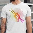 Drummer Drumsticks Fist Drum Kit Sweatshirt Unisex Jersey T-Shirt Drummer Drumsticks Fist Drum Kit Sweatshirt Unisex Jersey T-Shirt