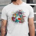 Drums Pop Art Drummer Drum Kit Unisex Jersey T-Shirt