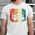 Drumset Cool Retro Vintage Drum Kit Drummer Music Percussion Unisex Jersey T-Shirt Drumset Cool Retro Vintage Drum Kit Drummer Music Percussion Unisex Jersey T-Shirt