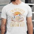 I'm Retired My Only Boss Is My Drum Kit Drums Drummer Raglan Baseball Tee Unisex Jersey T-Shirt I'm Retired My Only Boss Is My Drum Kit Drums Drummer Raglan Baseball Tee Unisex Jersey T-Shirt