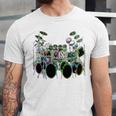 Large Drum Kit With Many Drums Unisex Jersey T-Shirt Large Drum Kit With Many Drums Unisex Jersey T-Shirt
