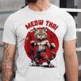 Meow Thai Funny Muay Thai And Cats Lover Unisex Jersey T-Shirt Meow Thai Funny Muay Thai And Cats Lover Unisex Jersey T-Shirt