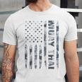 Muay Thai American Flag Camo Military Patriotic Unisex Jersey T-Shirt