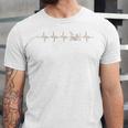Vintage Drum Kit Heartbeat Graphic For Drummers Unisex Jersey T-Shirt Vintage Drum Kit Heartbeat Graphic For Drummers Unisex Jersey T-Shirt