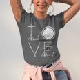 Drum Kit Love Illustration For Music Enthusiasts Unisex Jersey T-Shirt