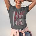 Drummer Eat Sleep Drum Repeat Drum Kit Musician Unisex Jersey T-Shirt Drummer Eat Sleep Drum Repeat Drum Kit Musician Unisex Jersey T-Shirt