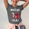 Moo Thai Muay Thai Thai Boxing For Kids Muay Thai Cow Unisex Jersey T-Shirt
