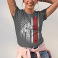 Muay Thai Boxing US American Flag Unisex Jersey T-Shirt
