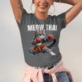 Muay Thai Cat Meow Thai Boxing Martial Art Kids Unisex Jersey T-Shirt