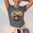 Vintage Drum Kit Silhouette Retro Music Unisex Jersey T-Shirt Vintage Drum Kit Silhouette Retro Music Unisex Jersey T-Shirt