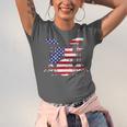 Women's American Flag Drum Kit Patriotic US Drum Art Unisex Jersey T-Shirt