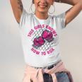 This Girl Knows How To Box Muay Thai Kickboxer Fan Boxing Unisex Jersey T-Shirt