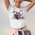 USA Patriotic Drum Kit American Flag Drum Set Unisex Jersey T-Shirt USA Patriotic Drum Kit American Flag Drum Set Unisex Jersey T-Shirt