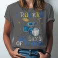 100th Day Of SchoolShirt Happy 100 Days Drum Kit Music Unisex Jersey T-Shirt