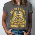 Cute Muay Thai Art For Men Women Kids Muay Thai Lovers Unisex Jersey T-Shirt