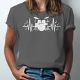 Drum Kit Heartbeat Drummer Music Lover EKG Pulse Set Note Unisex Jersey T-Shirt Drum Kit Heartbeat Drummer Music Lover EKG Pulse Set Note Unisex Jersey T-Shirt