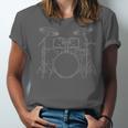 Drum Kit Rock Music Percussion Unisex Jersey T-Shirt Drum Kit Rock Music Percussion Unisex Jersey T-Shirt