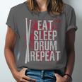 Drummer Eat Sleep Drum Repeat Drum Kit Musician Unisex Jersey T-Shirt Drummer Eat Sleep Drum Repeat Drum Kit Musician Unisex Jersey T-Shirt