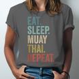 Eat Sleep Muay Thai Repeat Thai Boxing Unisex Jersey T-Shirt