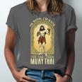 Jesus Knows Muay Thai Boxing Kickboxing MMA Unisex Jersey T-Shirt