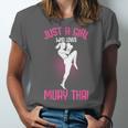 Just a Girl Who Loves Muay Thai Kids Girls Unisex Jersey T-Shirt Just a Girl Who Loves Muay Thai Kids Girls Unisex Jersey T-Shirt