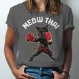 Meow Thai Muay Thai Boxing Cat Martial Arts MMA Boxer Unisex Jersey T-Shirt