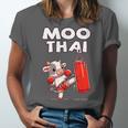Moo Thai Muay Thai Cow Thai Boxing For Kids Muay Thai Unisex Jersey T-Shirt Moo Thai Muay Thai Cow Thai Boxing For Kids Muay Thai Unisex Jersey T-Shirt