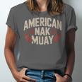 Muay Thai American Nak Fighter Identity Boxing Proud Sport Unisex Jersey T-Shirt