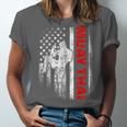 Muay Thai Boxing US American Flag Unisex Jersey T-Shirt
