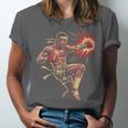 Muay Thai Fighter Southpaw Stance Minimal Silhouette Clean Unisex Jersey T-Shirt