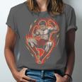 Muay Thai Fighter Teep Push Kick Minimal Line Art Clean Unisex Jersey T-Shirt